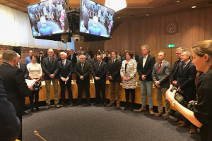 Onze lijsttrekker, Hilbert Moerman, wederom geïnstalleerd als raadslid!