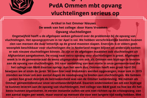 College pakt motie van PvdA Ommen serieus op